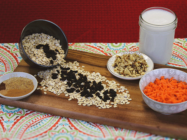 Morning Delight Carrot Cake Overnight Oats